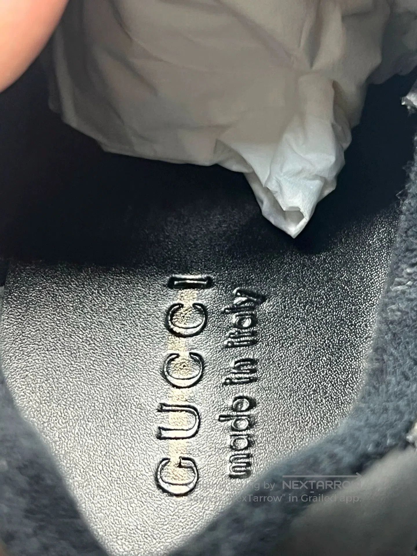 Gucci gucci mens black gray screener casual shoes. Size US 8.5 / EU 41-42 - 7 Thumbnail