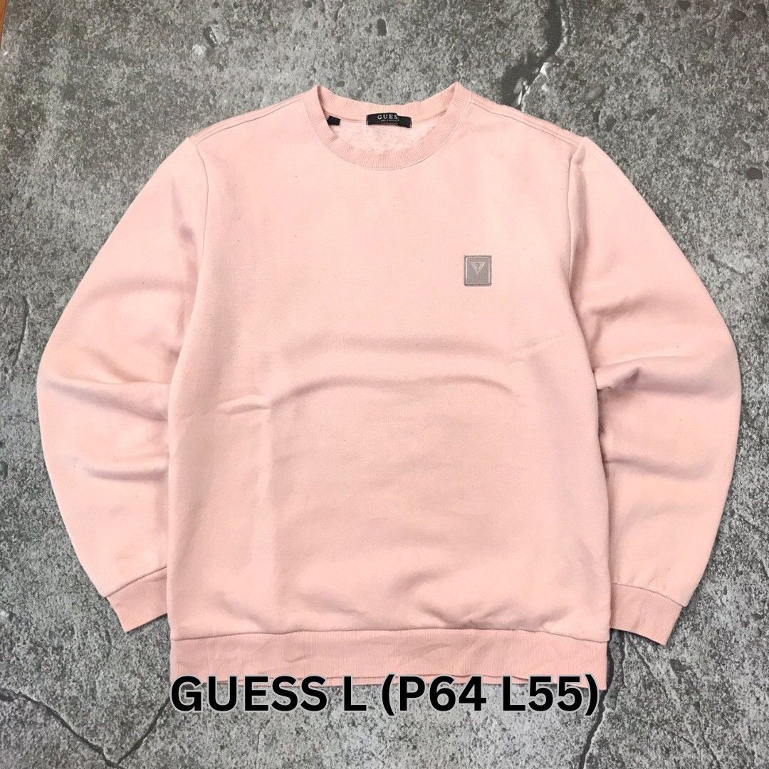 Guess GUESS PINK CREWNECK Size US L / EU 52-54 / 3 - 1 Thumbnail