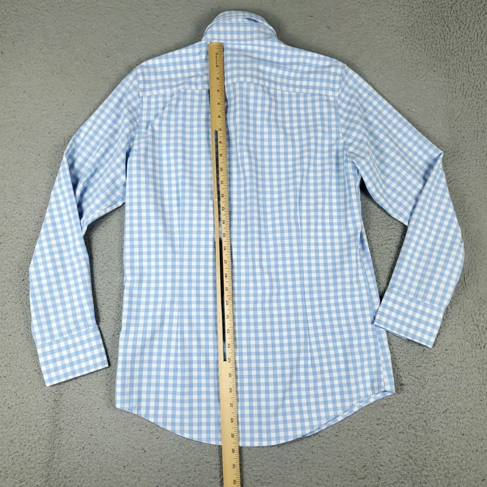 Mizzen+Main Mizzen+Main Shirt Mens Small Blue Plaid Stretch Button Up Long Sleeve Size US S / EU 44-46 / 1 - 3 Thumbnail