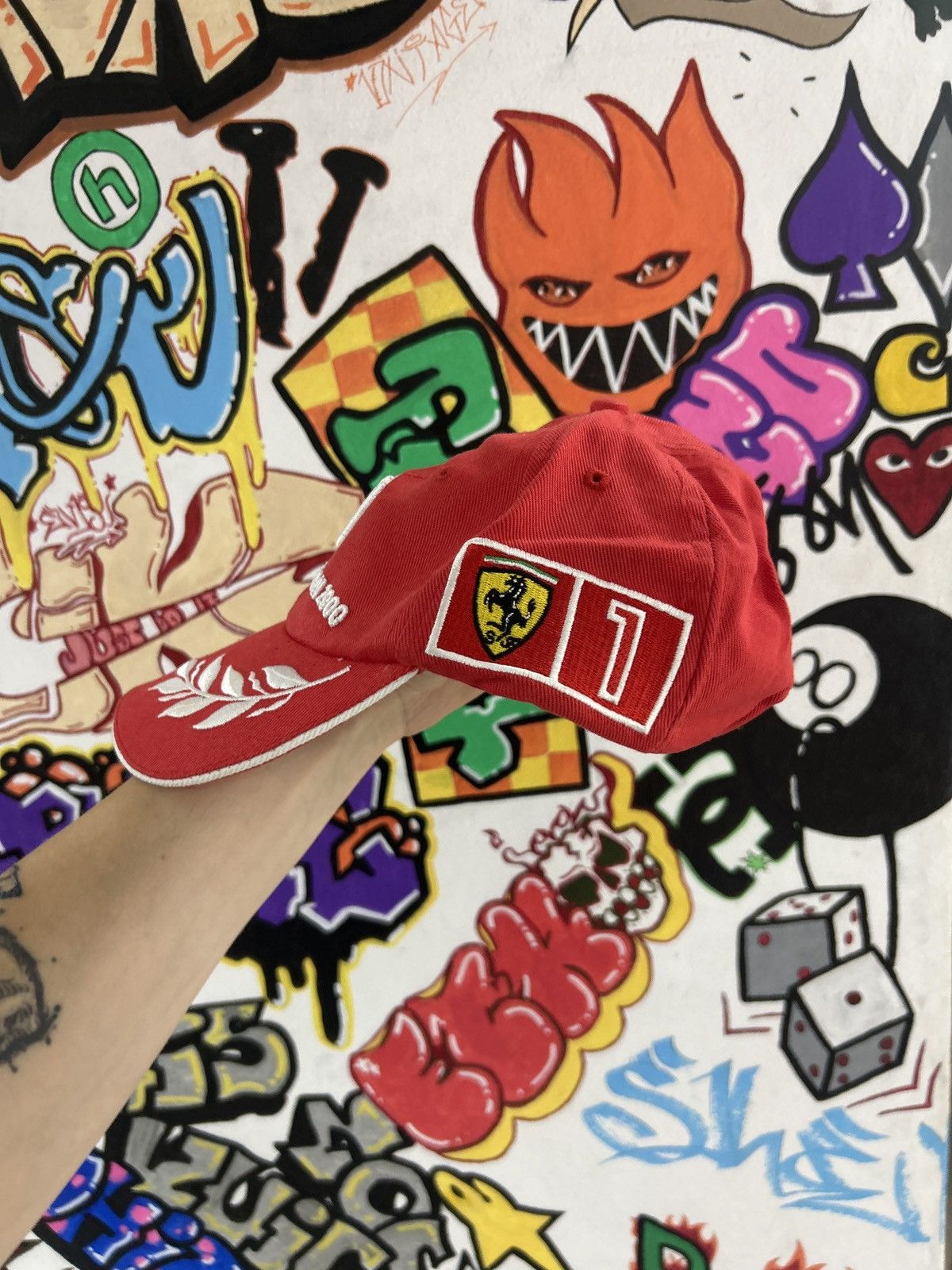 Ferrari × Vintage Michael Schumacher 90s Cap Size ONE SIZE - 2 Thumbnail