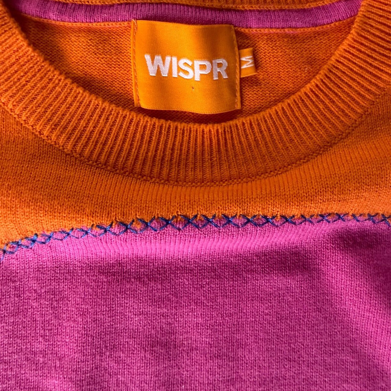 Other WISPR Abstract Colorblock Knit Sweater | Scandi Pullover Size M / US 6-8 / IT 42-44 - 3 Thumbnail