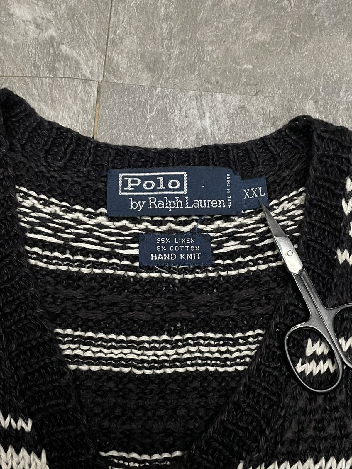 Polo Ralph Lauren Polo Ralph Lauren Fair Isle Hand Knit Sweater Vest Linen RRL Size US XXL / EU 58 / 5 - 3 Thumbnail