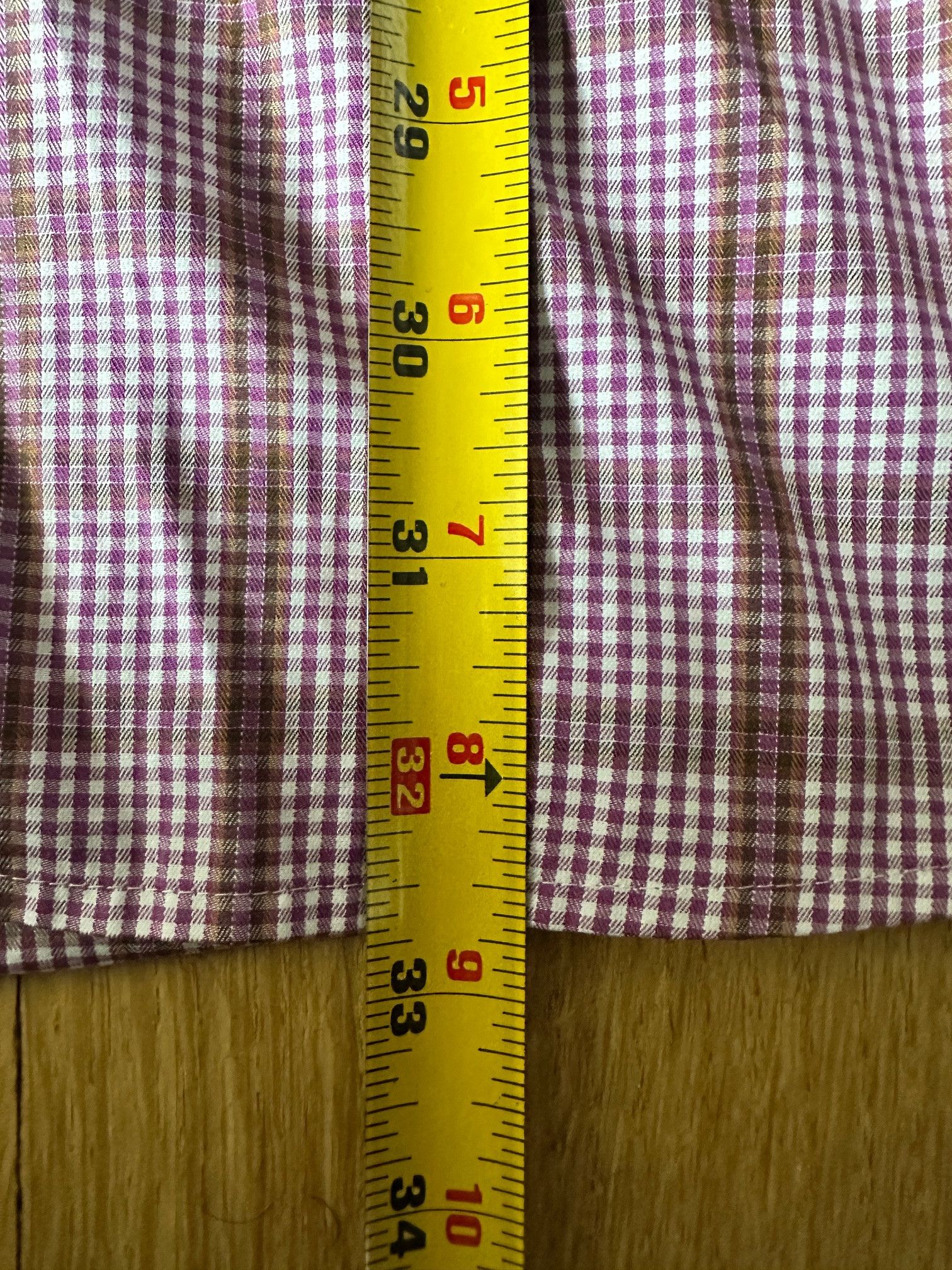 Peter Millar Peter Millar Dress Shirt Men’s XL Red Purple Plaid Cotton Size US XL / EU 56 / 4 - 5 Thumbnail