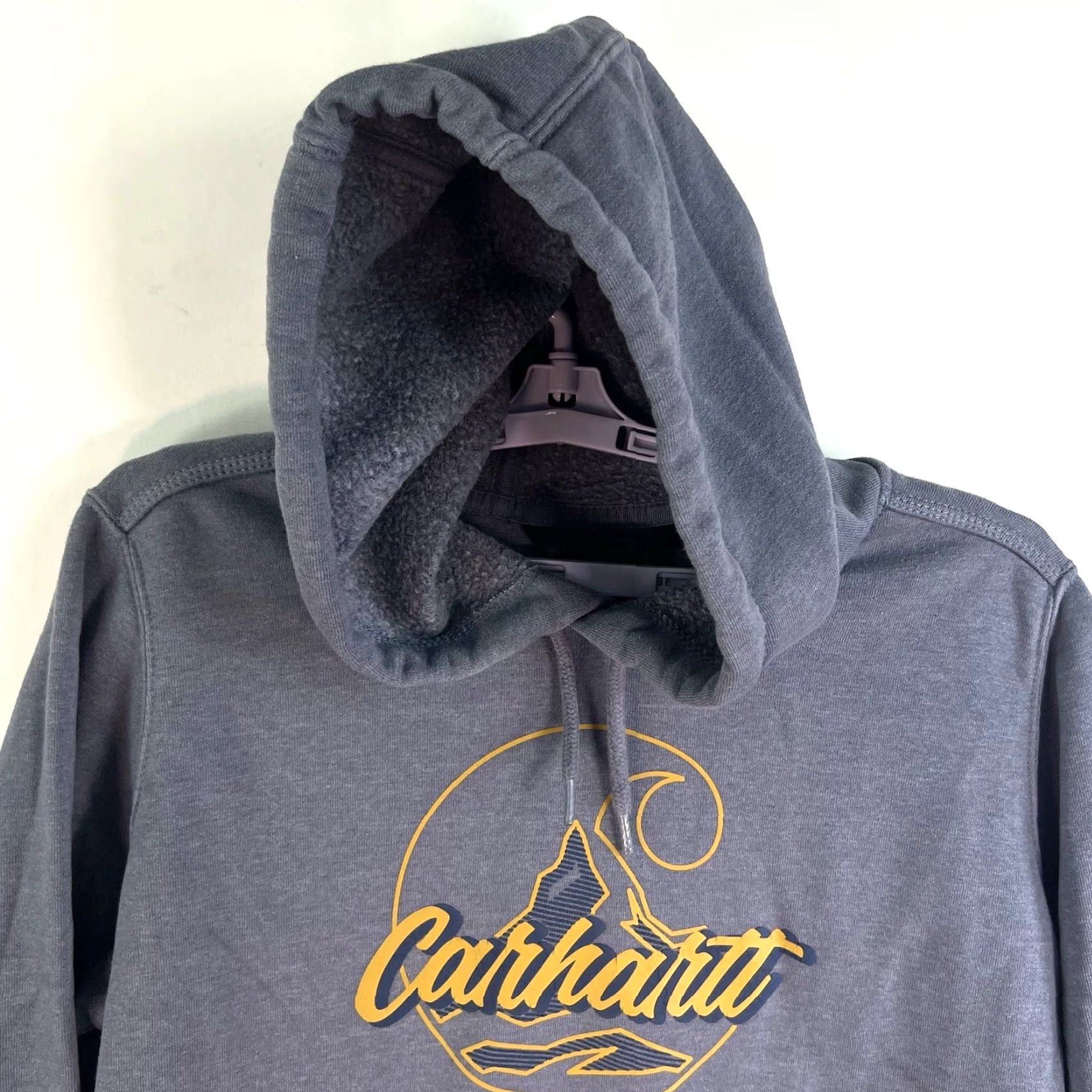 Carhartt Carhartt Hooded Pullover Sweatshirt Women 1X Gray Logo Knit Union Style Activewear Winter Fall Size XL / US 12-14 / IT 48-50 - 4 Thumbnail