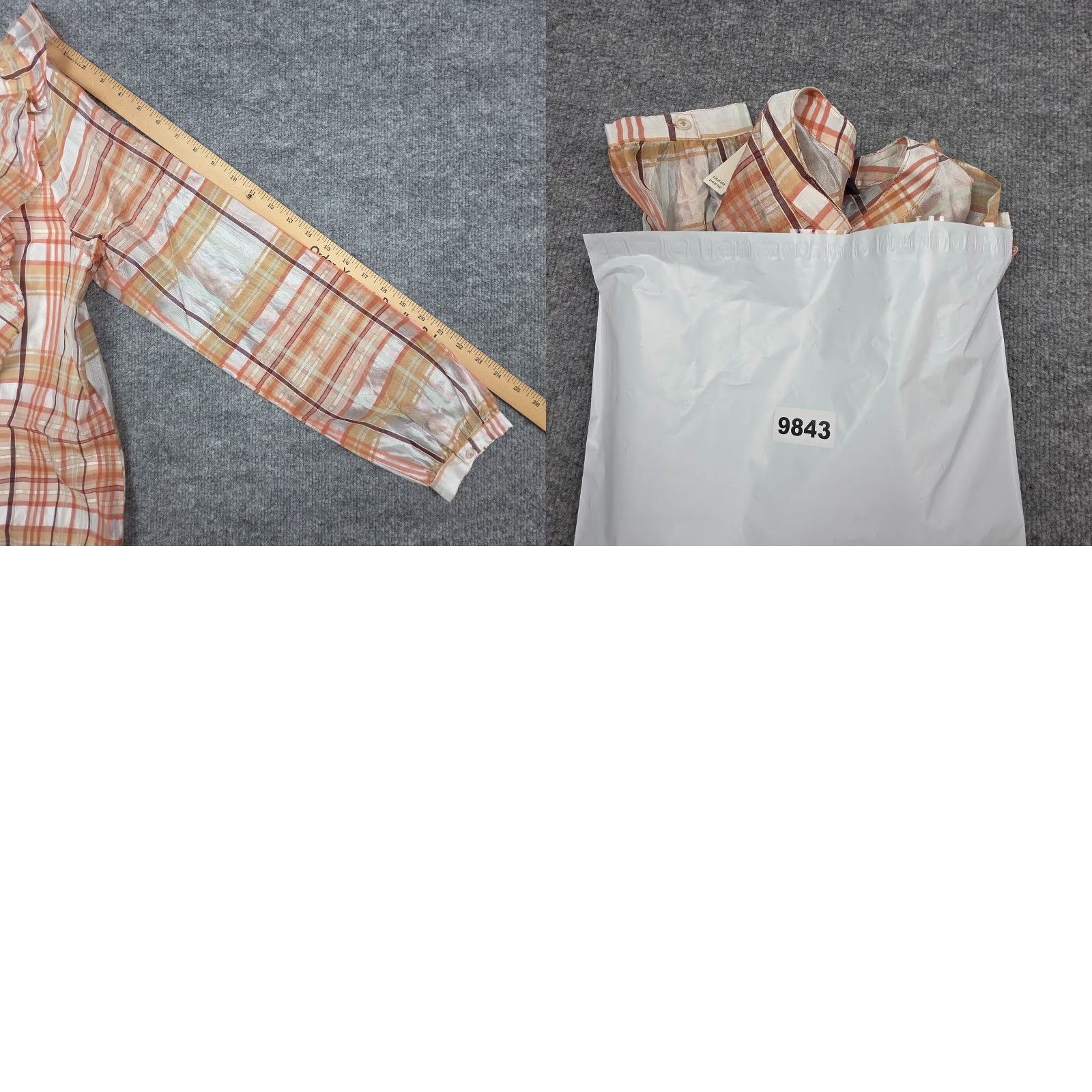 Anthropologie VINTAGE? ANTHROPOLOGIE Current Air Peasant Top Shirt Women's M Plaid Ruffled NWT Size M / US 6-8 / IT 42-44 - 9 Thumbnail