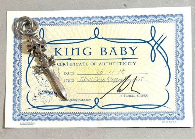 King Baby Studio KING BABY STUDIO Huge Baby Skull Cross Dagger Size ONE SIZE - 11 Thumbnail