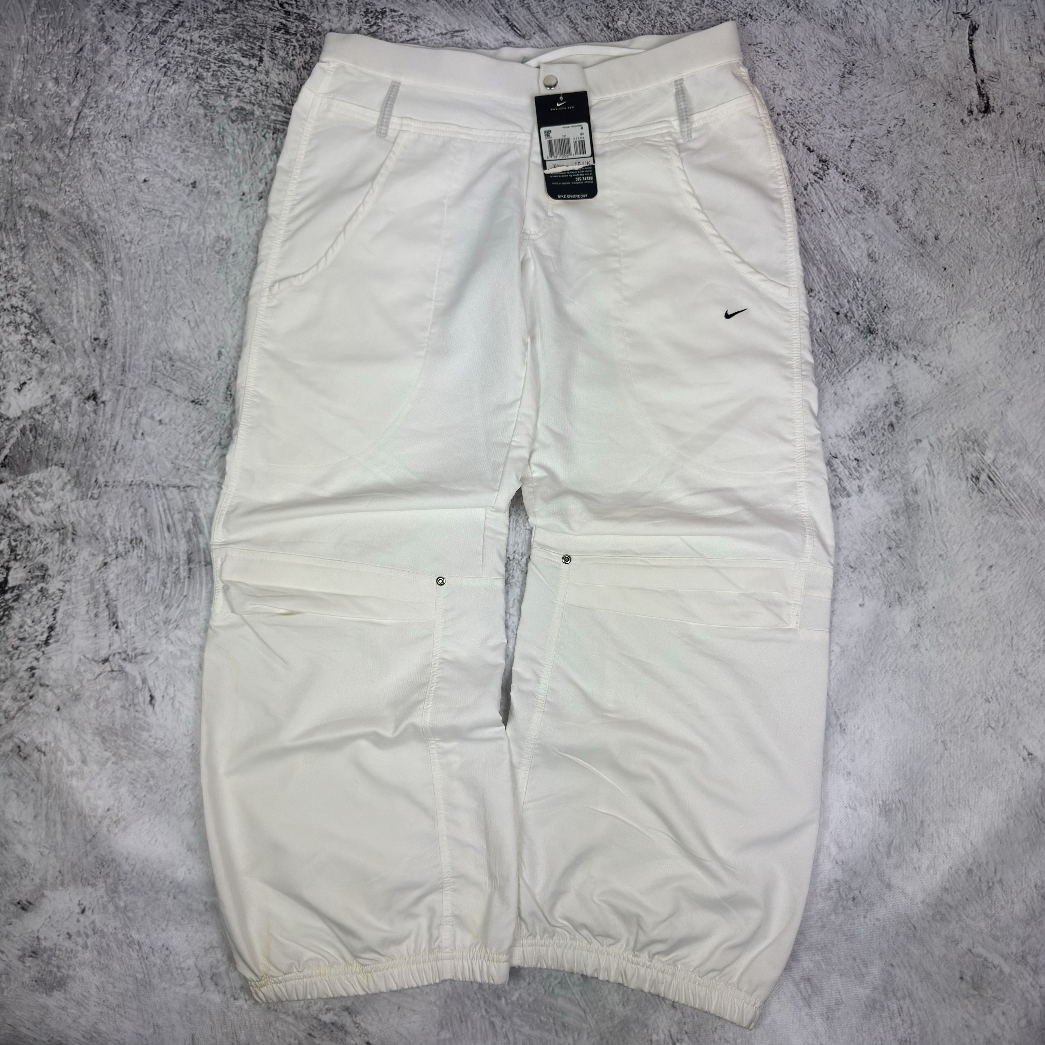 Nike Nike Sphere Dry Women's White Straight Leg Training Pants 14 Size 36" / US 14 / IT 50 - 1 Thumbnail