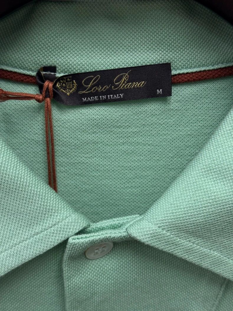 Loro Piana LORO PIANA Pure color breathable casual short sleeve Polo Size US M / EU 48-50 / 2 - 7 Thumbnail