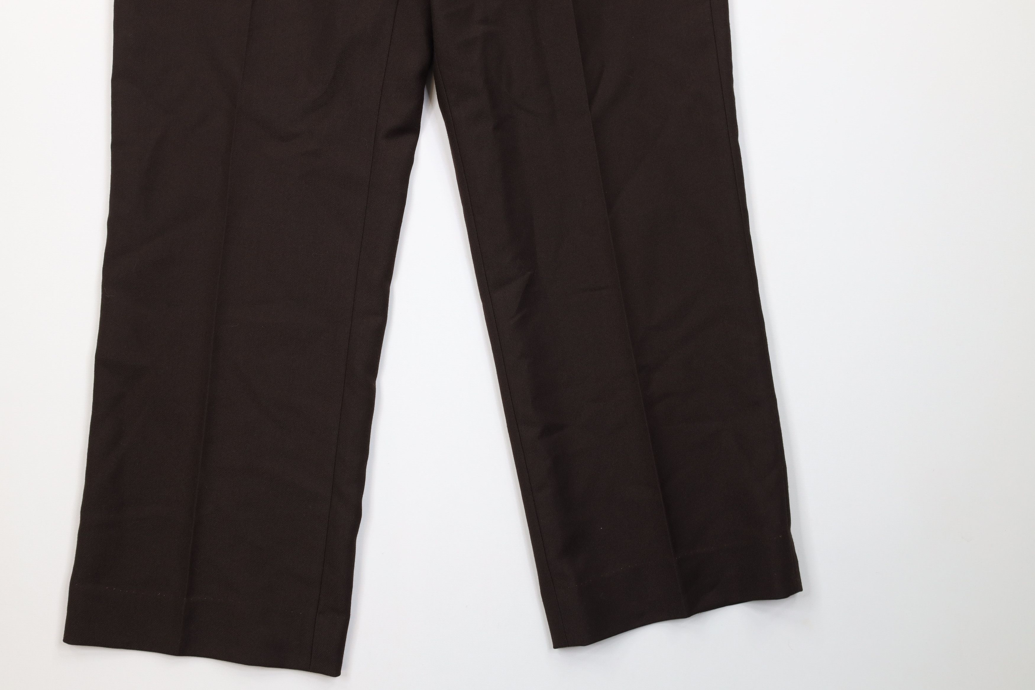 Vintage Vintage 70s Streetwear Flared Wide Leg Chino Pants Brown USA Size US 30 / EU 46 - 4 Thumbnail