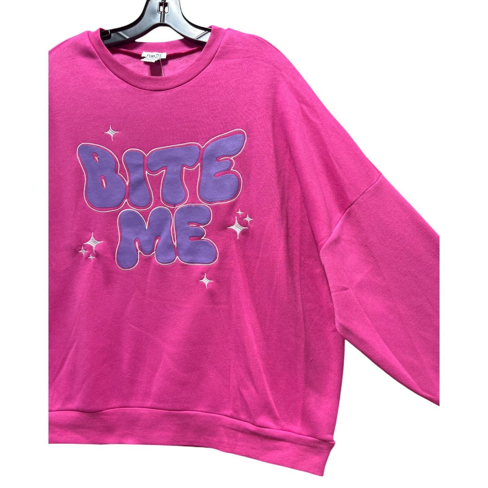rue21 Rue 21 - Women's Long Sleeve Sweatshirt - Pink - Medium Size M / US 6-8 / IT 42-44 - 12 Thumbnail