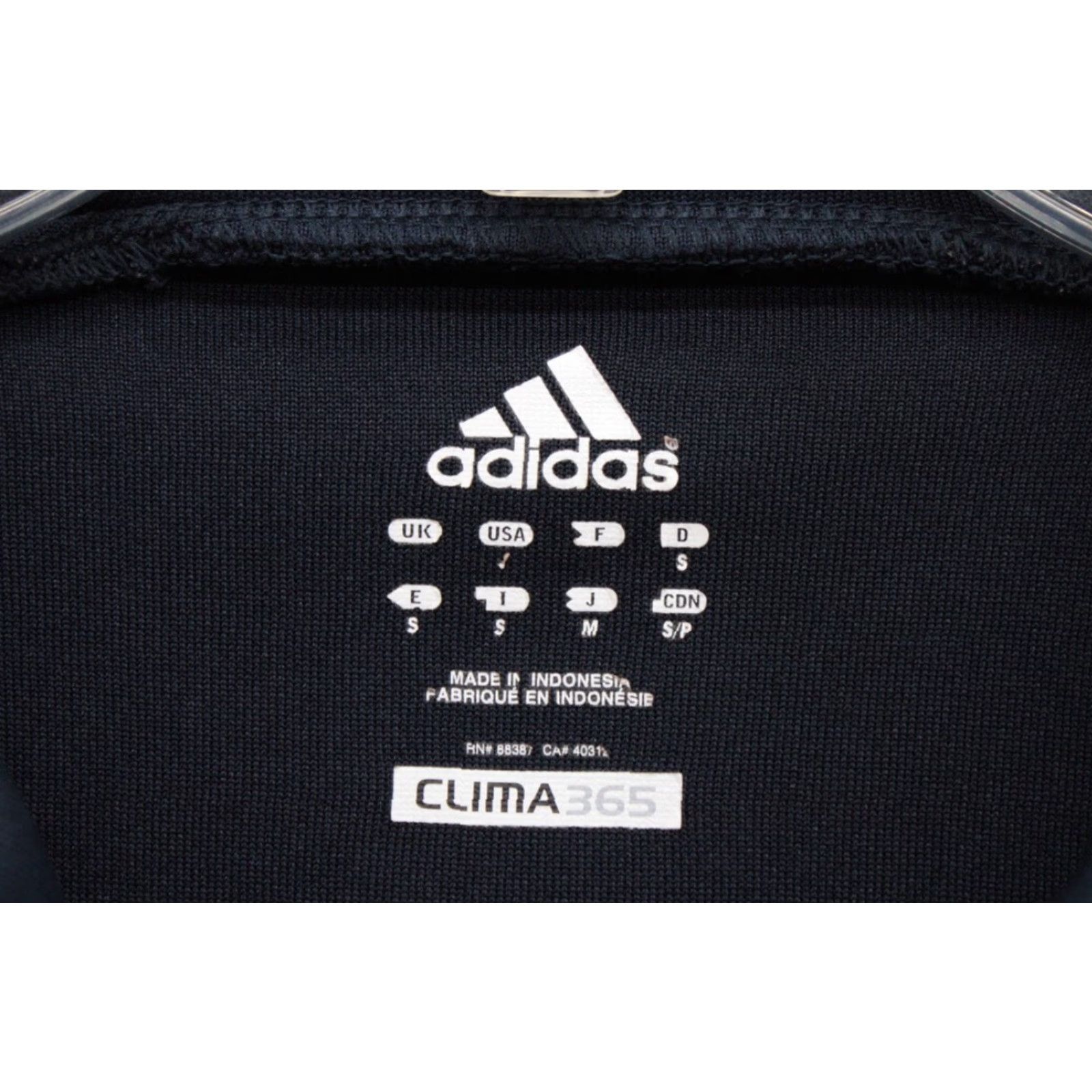 Adidas Adidas Clima365 Jacket Mens Small Blue Orange Performance Track Jacket No Pockets Vented 40in Chest 33" Neck to Cuff 20" Pit to Pit Size US S / EU 44-46 / 1 - 6 Thumbnail
