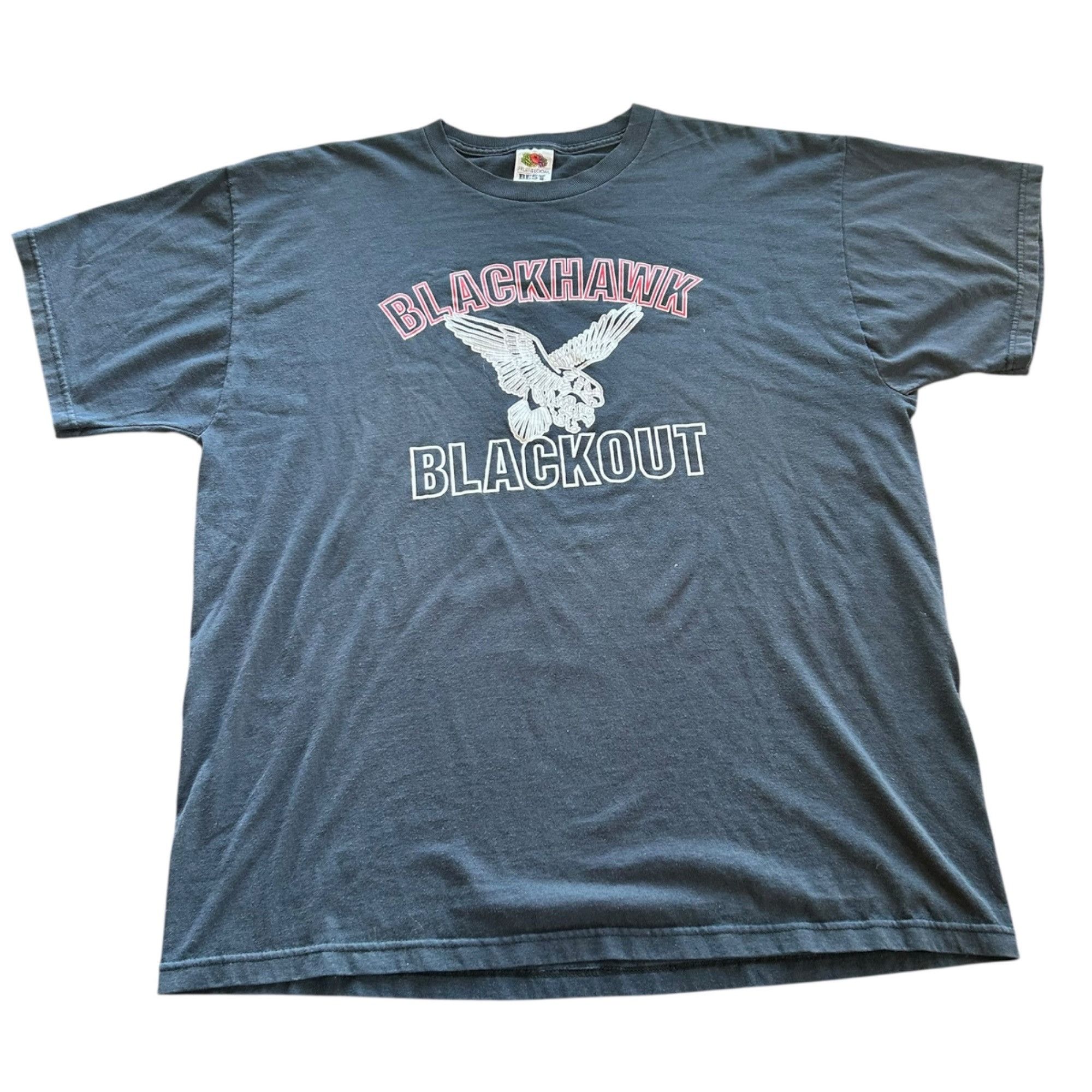 Vintage Vintage Blackhawk Blackout Sheridan Eagle Double Sided Tee X Size US XL / EU 56 / 4 - 1 Thumbnail