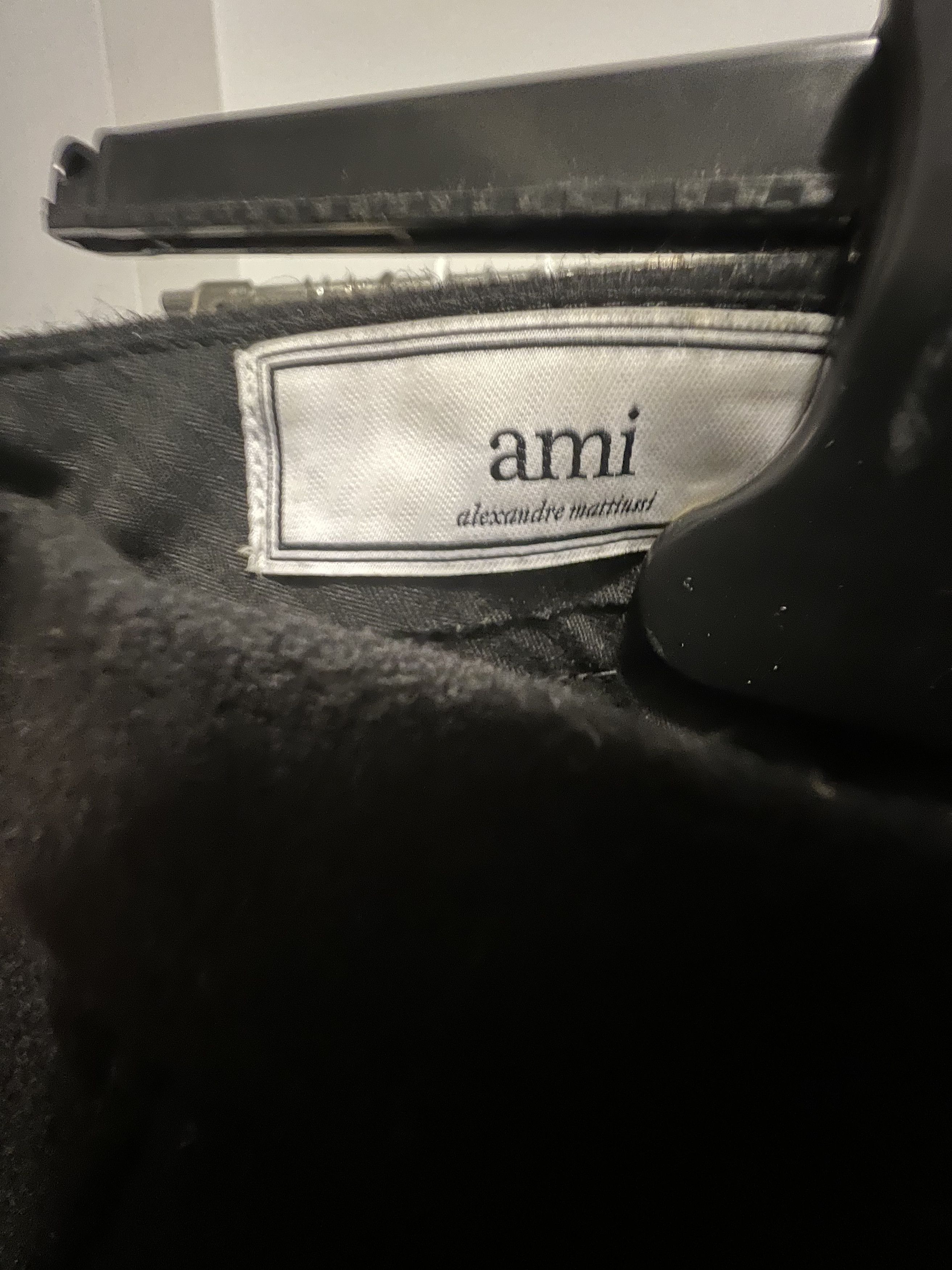 AMI AMI Black Heavy Wool Pants Size US 30 / EU 46 - 4 Thumbnail