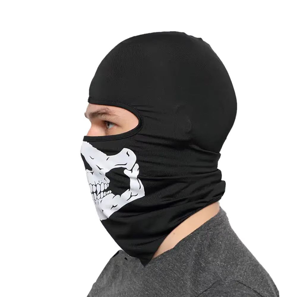 Other Halloween Skull Ghost Full Face Bike Size ONE SIZE - 2 Thumbnail