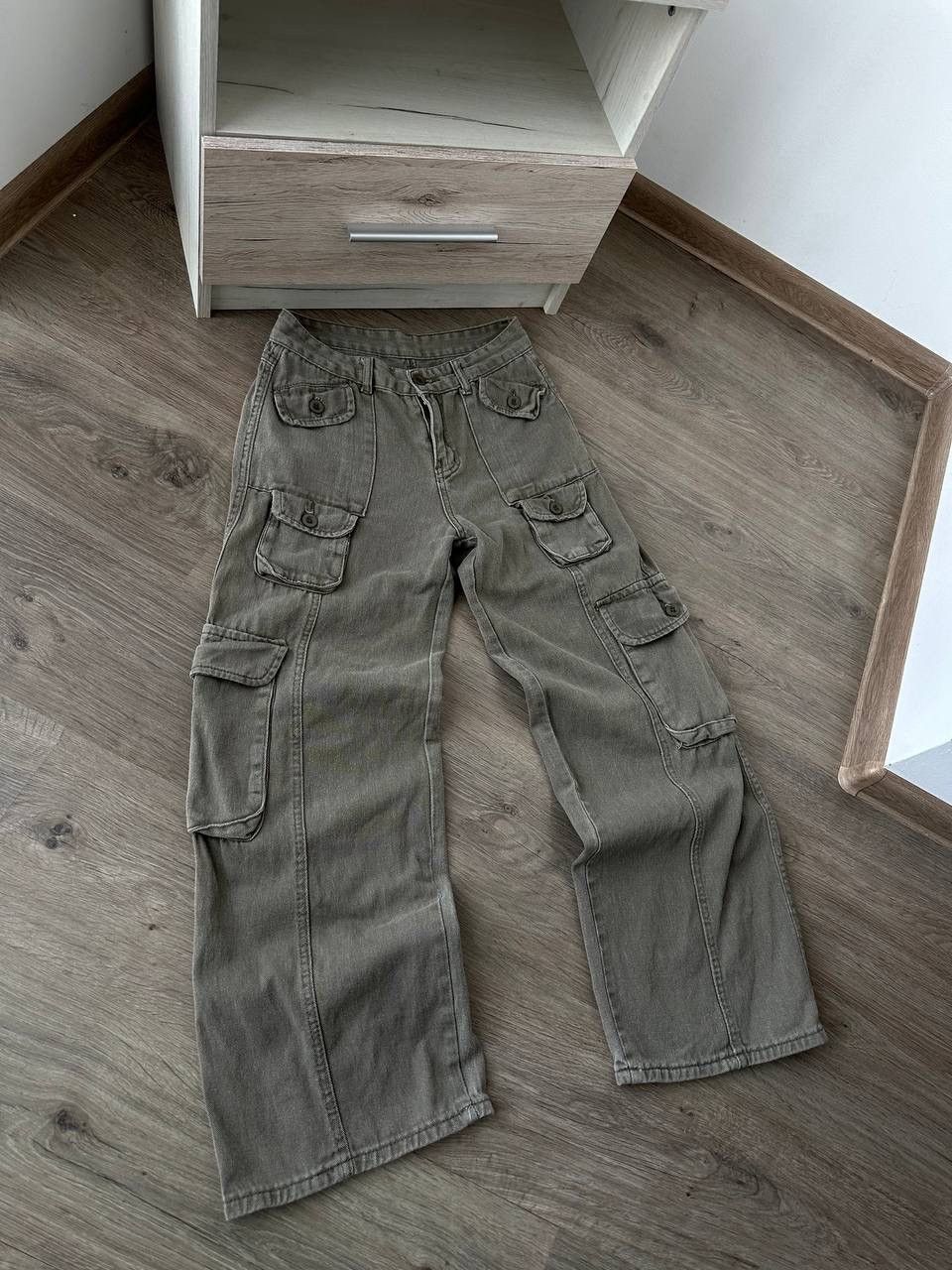 Japanese Brand × Vintage Vintage Japanese Patch Work Pocket Cargo Pants Size US 34 / EU 50 - 4 Thumbnail