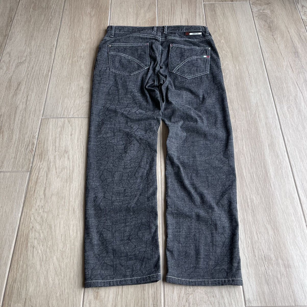 Japanese Brand BBCO Cracked Print Lightweight Denim Jeans Size US 32 / EU 48 - 2 Thumbnail