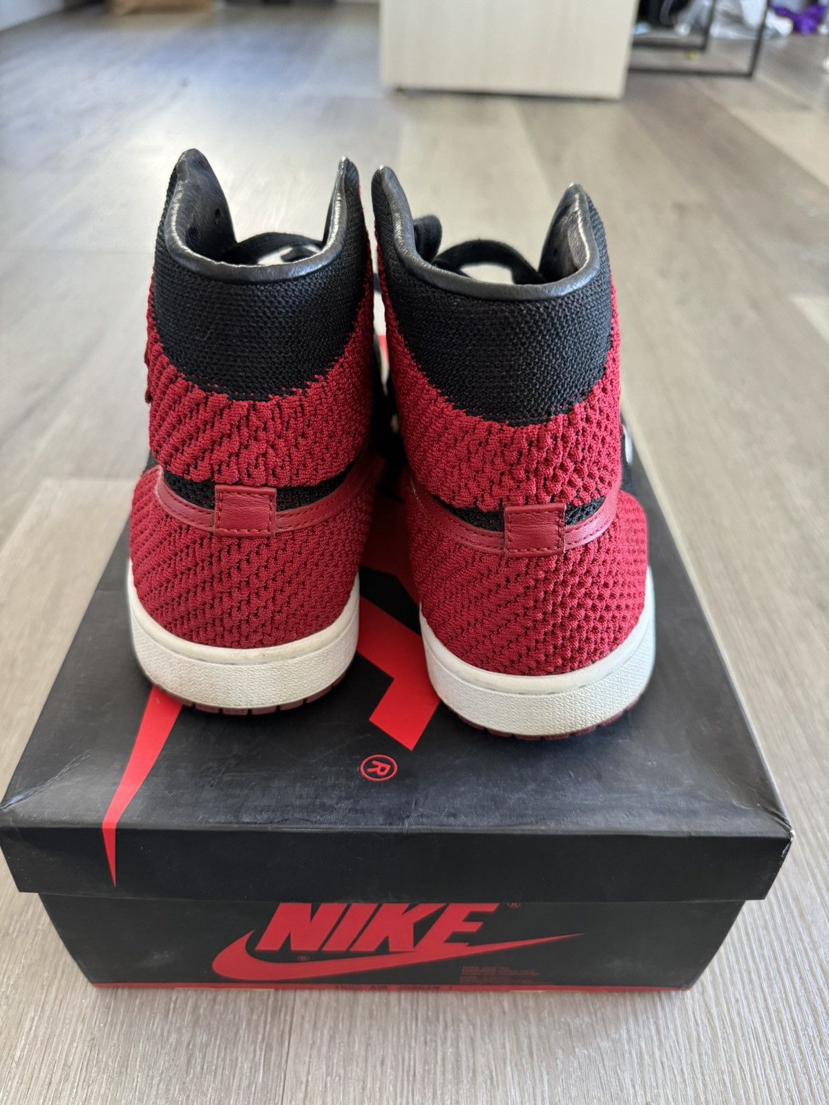 Jordan Brand × Nike Air Jordan 1 retro high fly knit Size US 10.5 / EU 43-44 - 4 Thumbnail