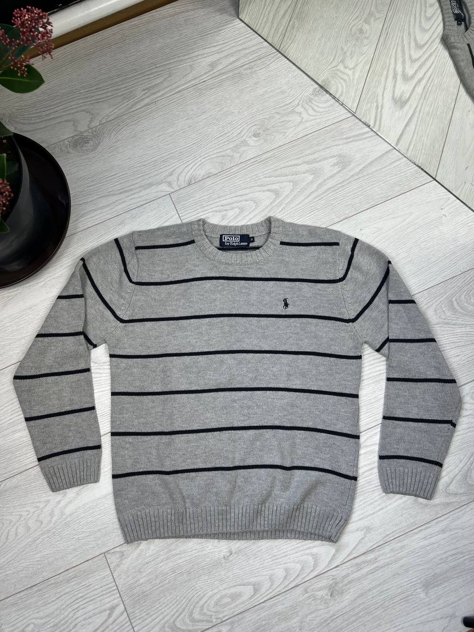 Polo Ralph Lauren × Vintage Vintage Polo Ralph Lauren Striped Boxy Sweater Y2K L Size US M / EU 48-50 / 2 - 1 Thumbnail
