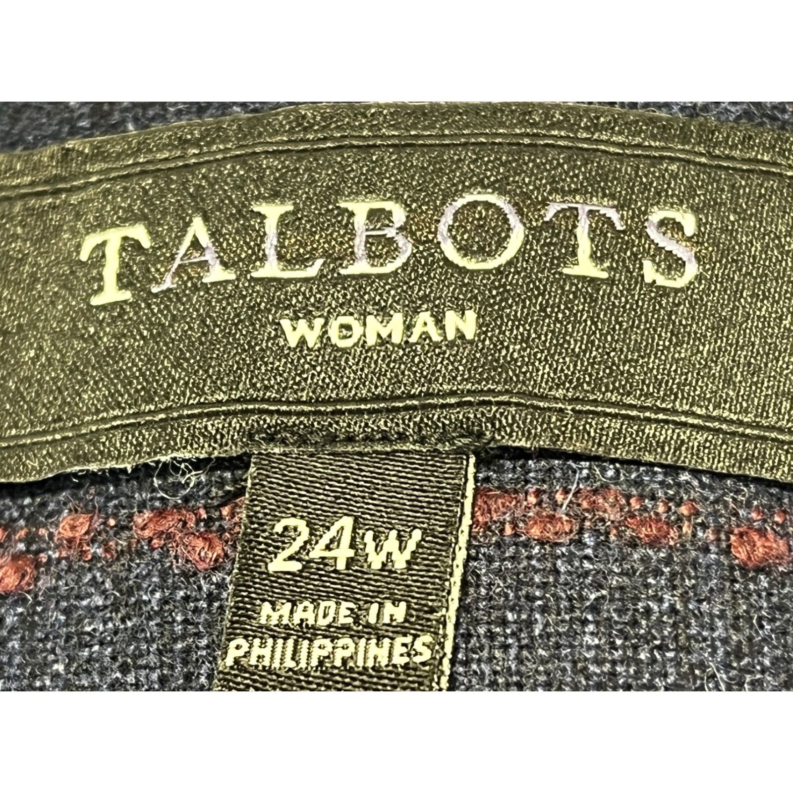 Talbots VINTAGE? No, it's not vintage. Title should be: Talbots Blazer Navy Windowpane Wool Blend 24W Plus Career Women's Jacket Blue 24W Plus Blazer Women Size 4XL / US 24-26 - 6 Thumbnail