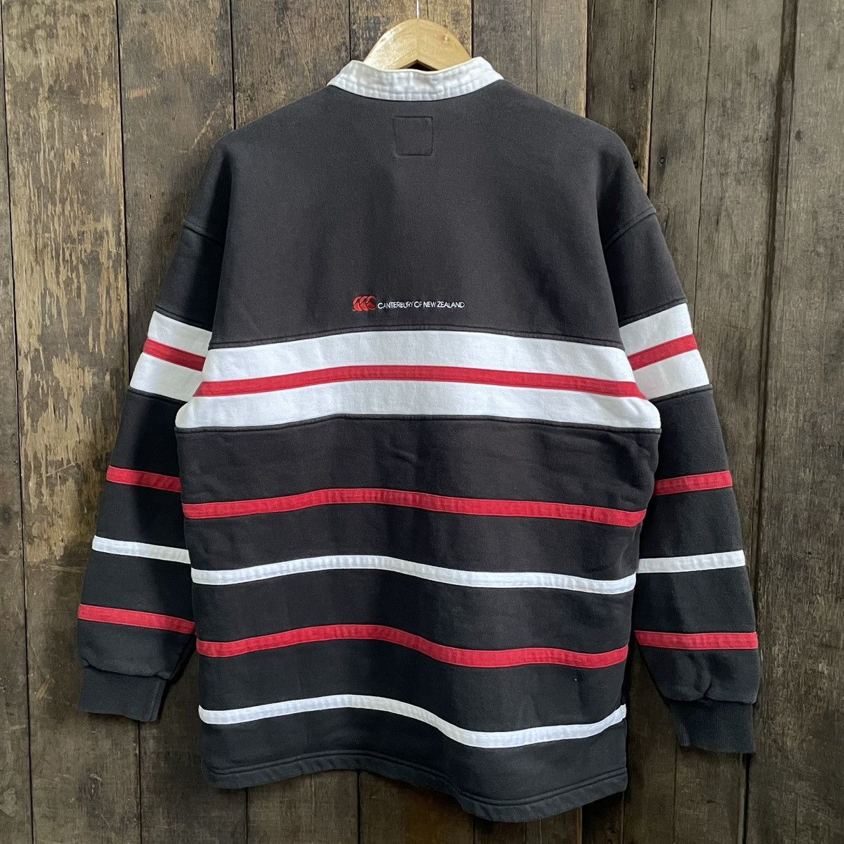 Canterbury of New Zealand × Vintage Vintage Canterbury Steinlager Rugby Sweatshirt Size US L / EU 52-54 / 3 - 2 Thumbnail
