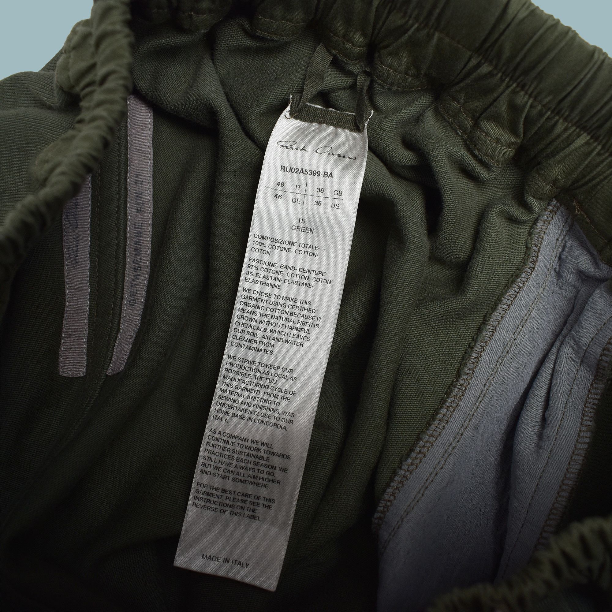 Rick Owens RICK OWENS GETHSEMANE FW21 DRAWSTRING OVER SHORTS Size US 36 / EU 52 - 3 Thumbnail