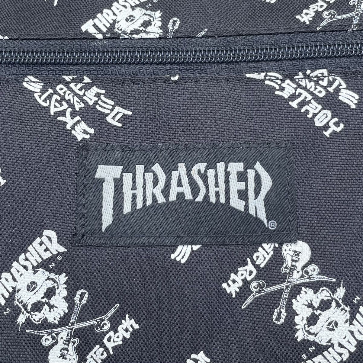 Thrasher ❗️RARE ❗️Full Print Skull Thrasher Skate And Destroy Waist Bag Size ONE SIZE - 9 Thumbnail