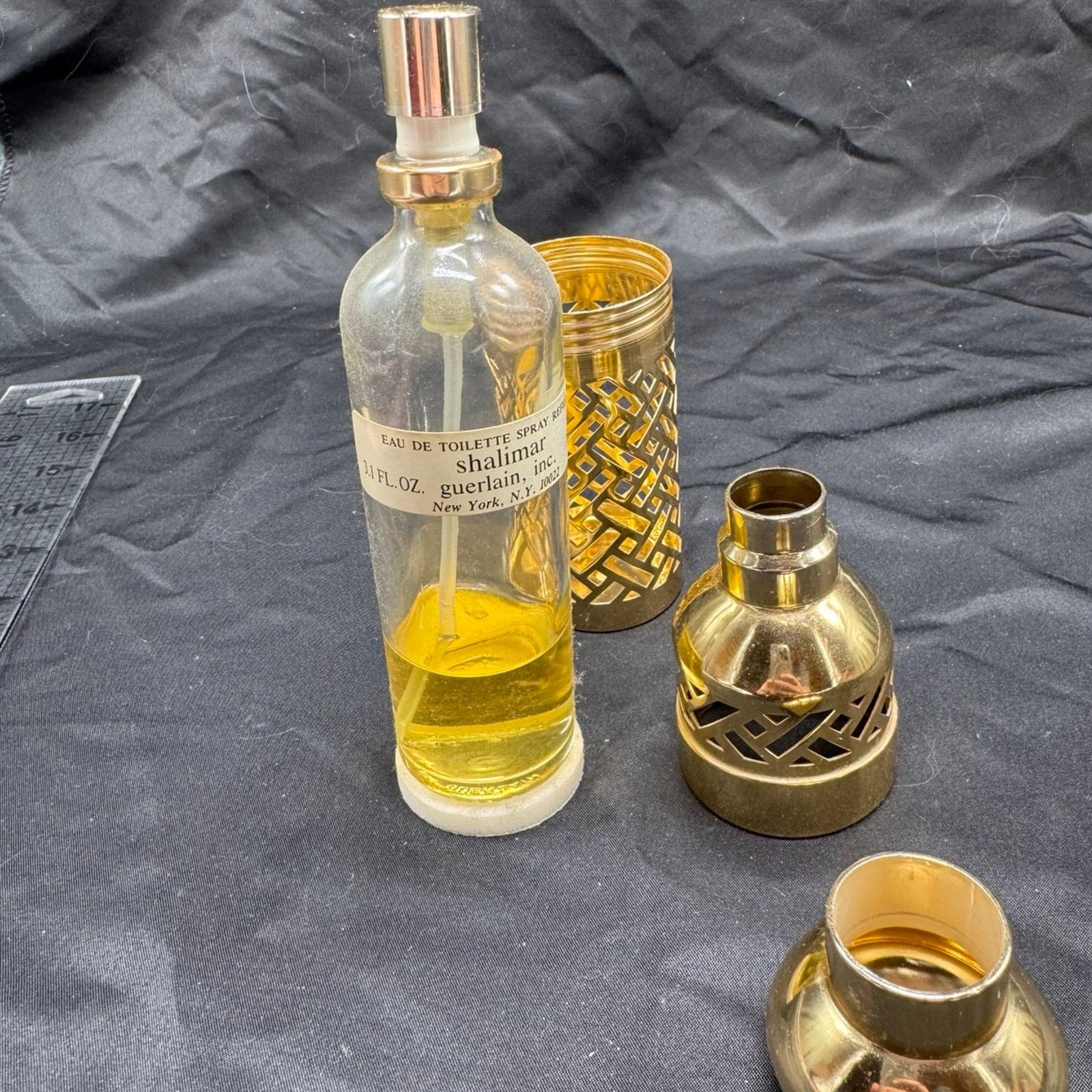 NBDN Nobrandedon VTG Guerlain Shalimar perfume with refillable cage bottle Size ONE SIZE - 10 Thumbnail