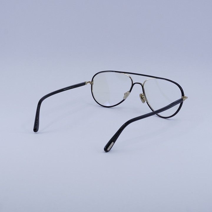 Tom Ford Tom Ford FT5897-B 001 Eyeglasses Black 57mm Aviator Frame Size ONE SIZE - 4 Thumbnail