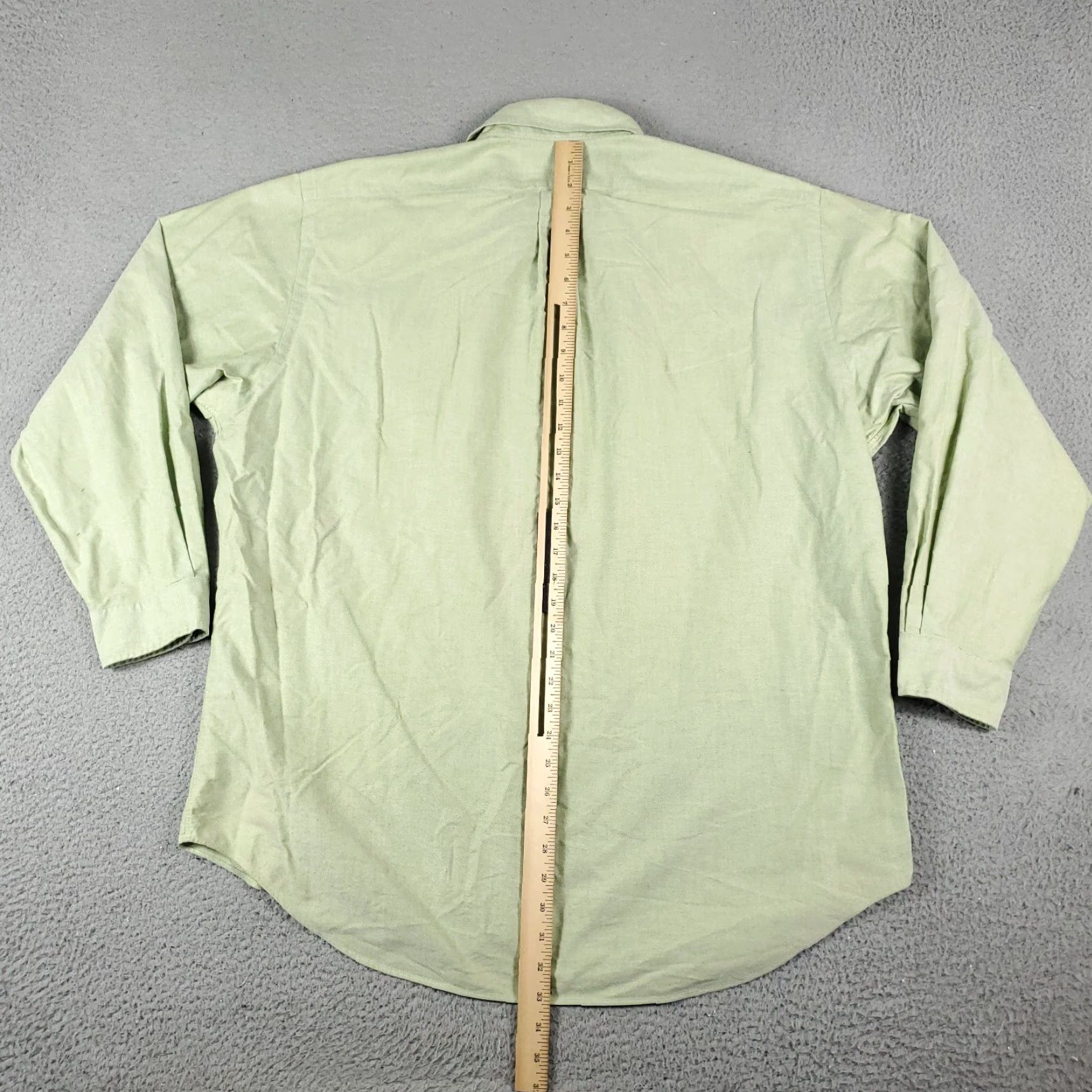 Ralph Lauren Ralph Lauren Dress Shirt Mens 17 Green Pony Button-Down Long Sleeve Size 46R - 5 Thumbnail