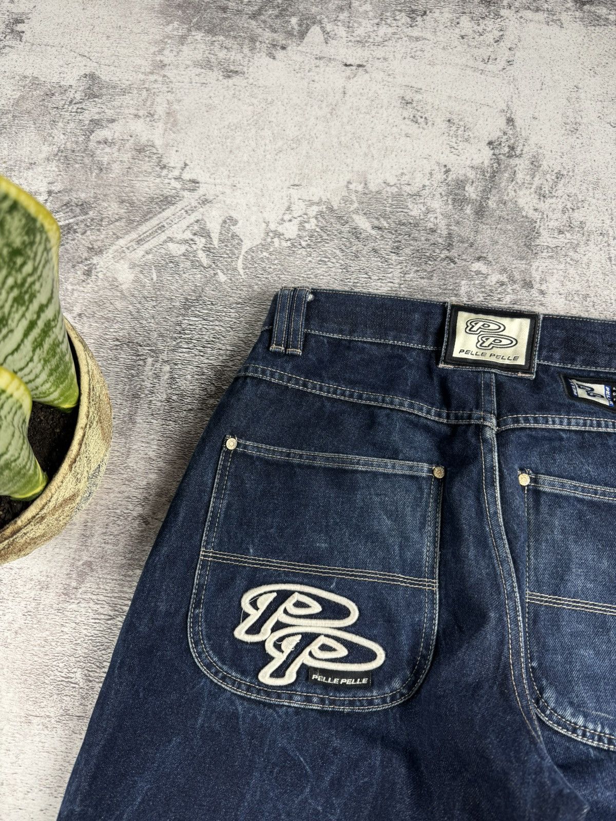 Pelle Pelle PELLE PELLE DENIM RAP HIP HOP BAGGY CARPENTER 90S JEANS PANTS Size US 30 / EU 46 - 9 Thumbnail