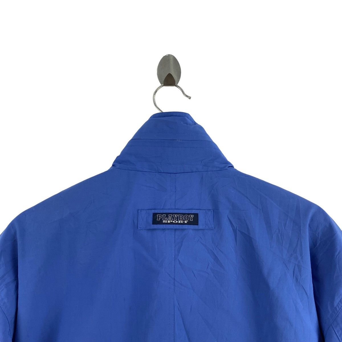 Playboy × Vintage Vintage PLAYBOY SPORT Embroidered Logo Blue Coach Jacket Size US L / EU 52-54 / 3 - 4 Thumbnail