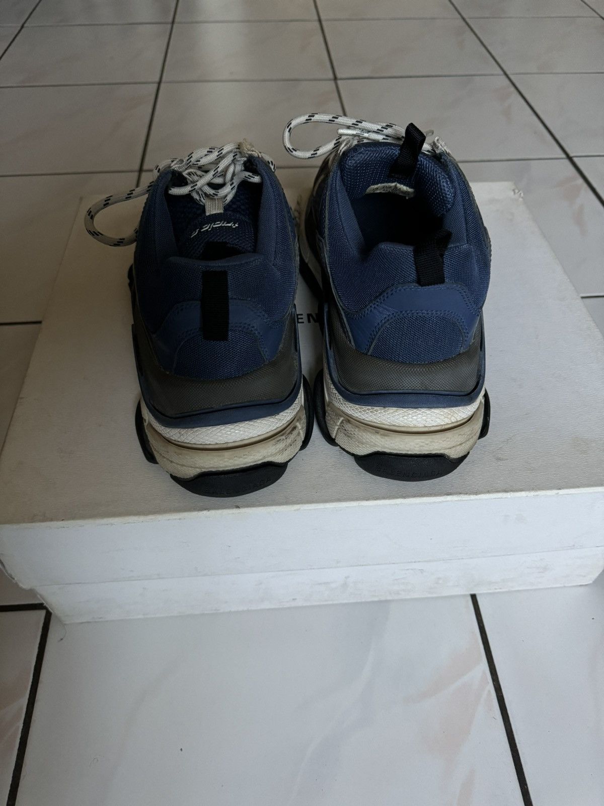 Balenciaga Balenciaga Triple S Navy Size US 10 / EU 43 - 5 Thumbnail