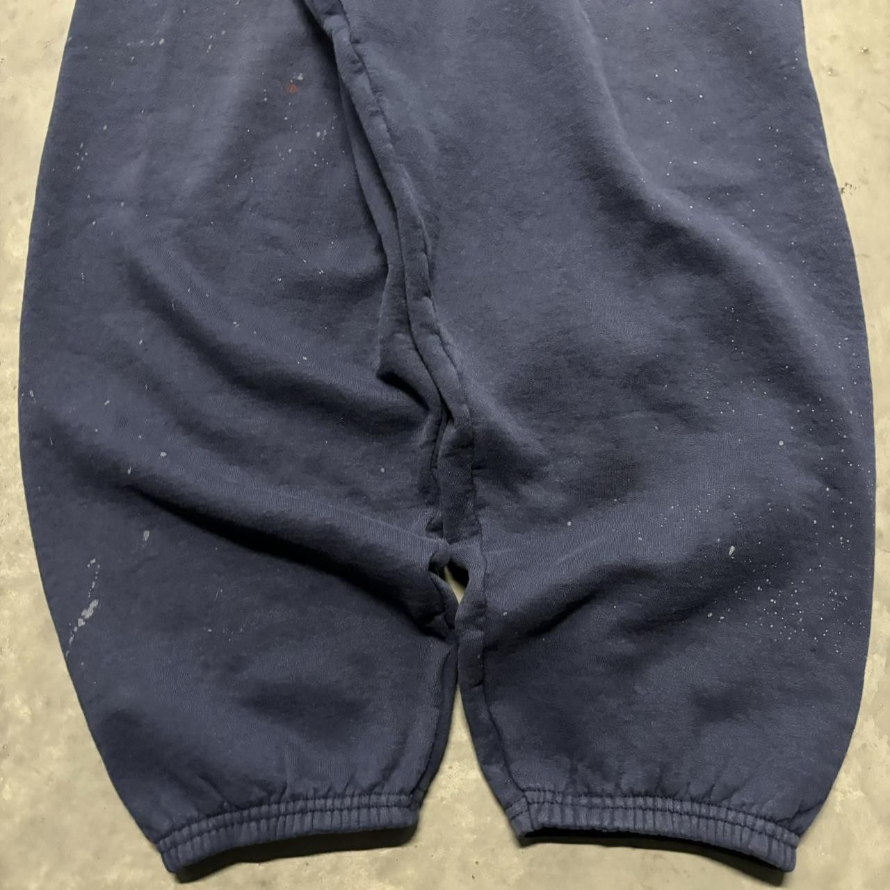 Japanese Brand × Vintage Crazy Vintage Y2K/2000s Baggy Navy Blue Skater Essential Sweatpants! Size US 36 / EU 52 - 5 Thumbnail
