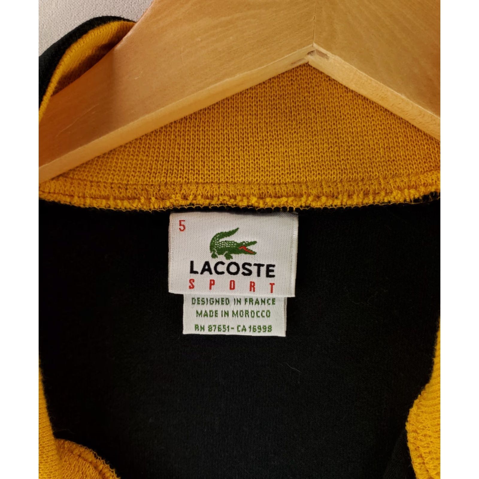 Lacoste Lacoste Jacket Track Jamaica Full Zip Big Alligator Long Sleeve Mens L Black Size US L / EU 52-54 / 3 - 3 Thumbnail