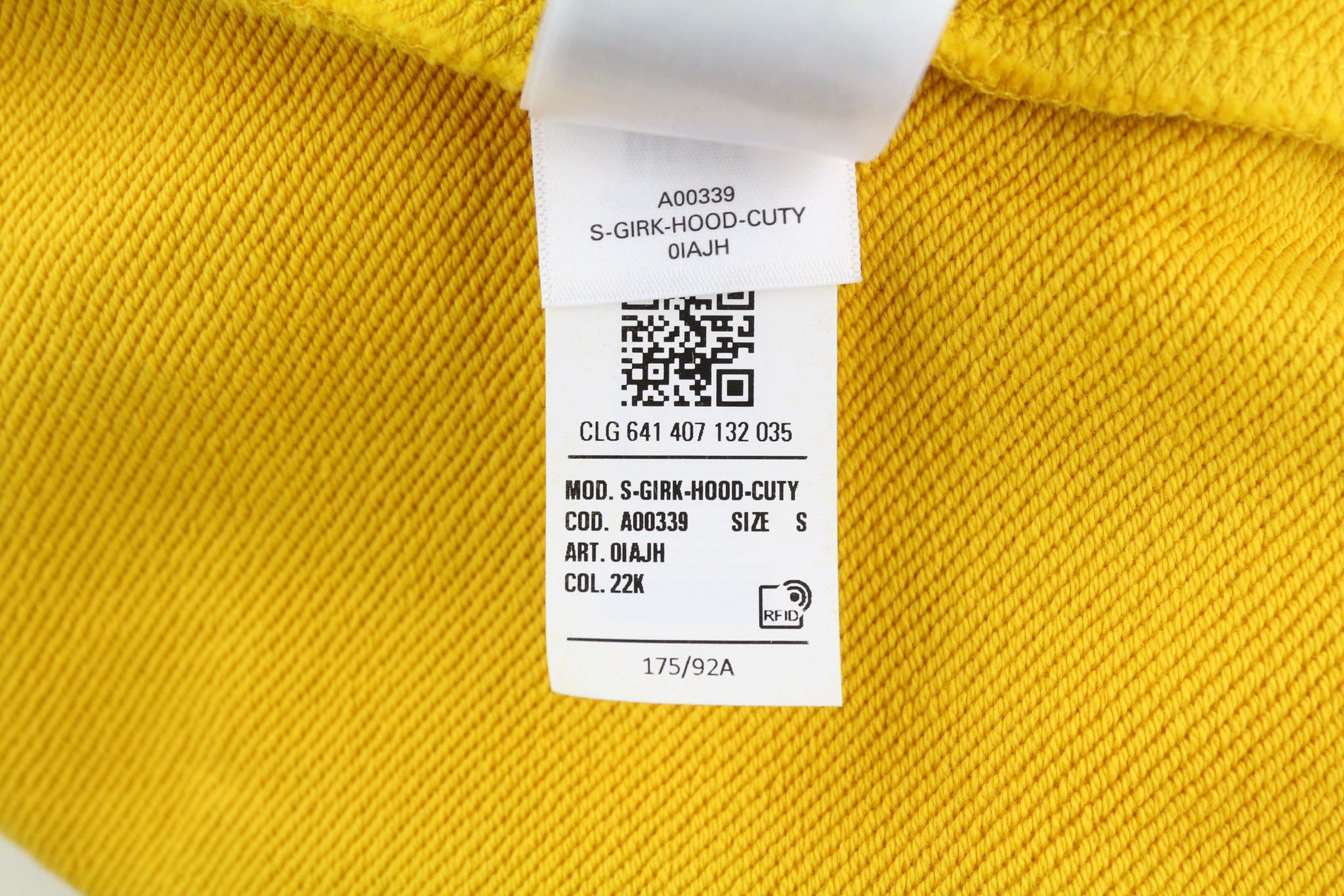 Diesel S-Girk-Hood-Cuty Men Hoodie S Yellow Pullover Kangaroo 40117 Size US S / EU 44-46 / 1 - 10 Thumbnail