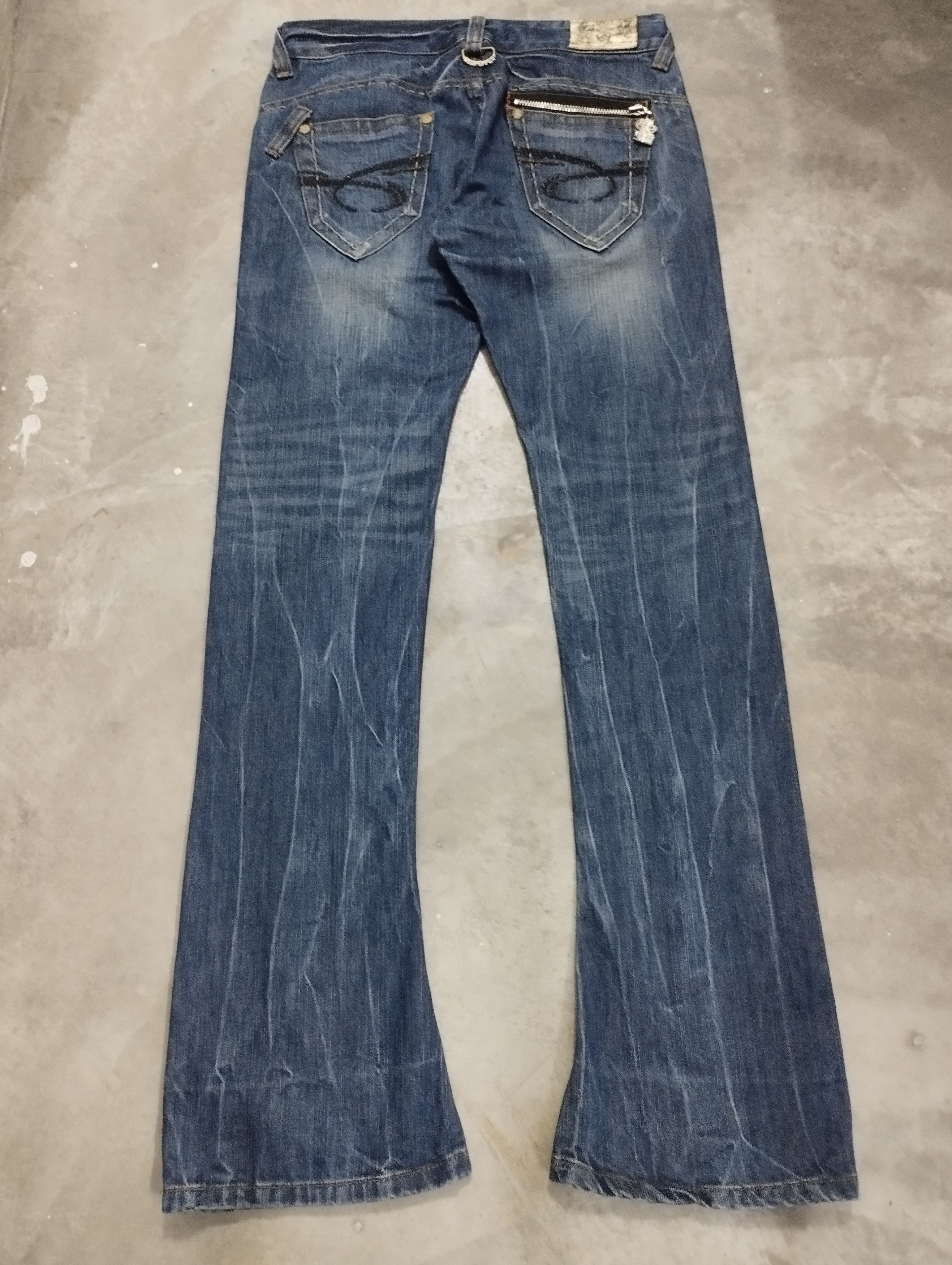 If Six Was Nine × Jean × Tornado Mart Flare Jeans Japan Redpepper Lightning Wash Bootcut Jeans Size US 31 - 2 Thumbnail