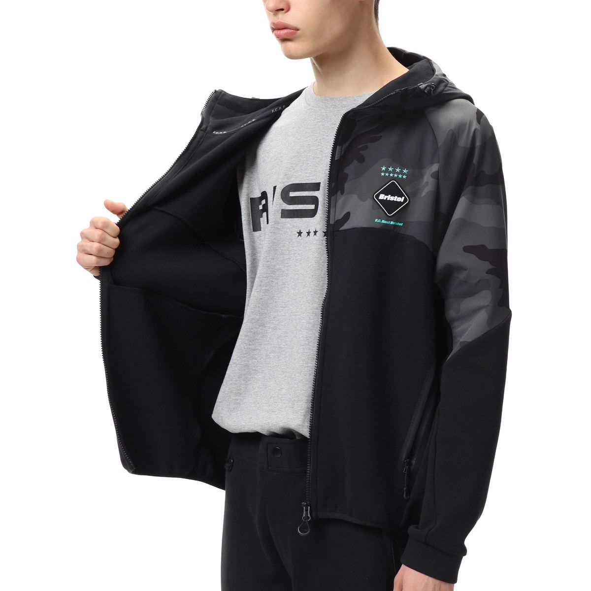 F.C.R.B F.C. Real Bristol (FCRB) Ventilation Zip Hoodie Size US XL / EU 56 / 4 - 5 Thumbnail