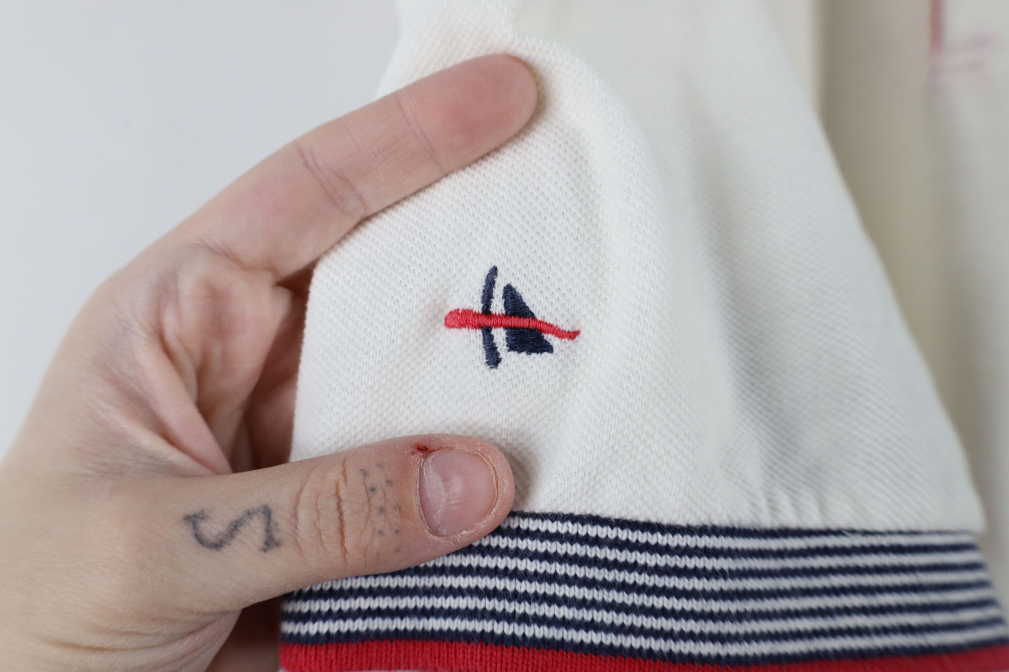 Vintage Vintage 90s Wahoo Cleveland Indians USA Flag Polo Shirt Size US XL / EU 56 / 4 - 7 Thumbnail