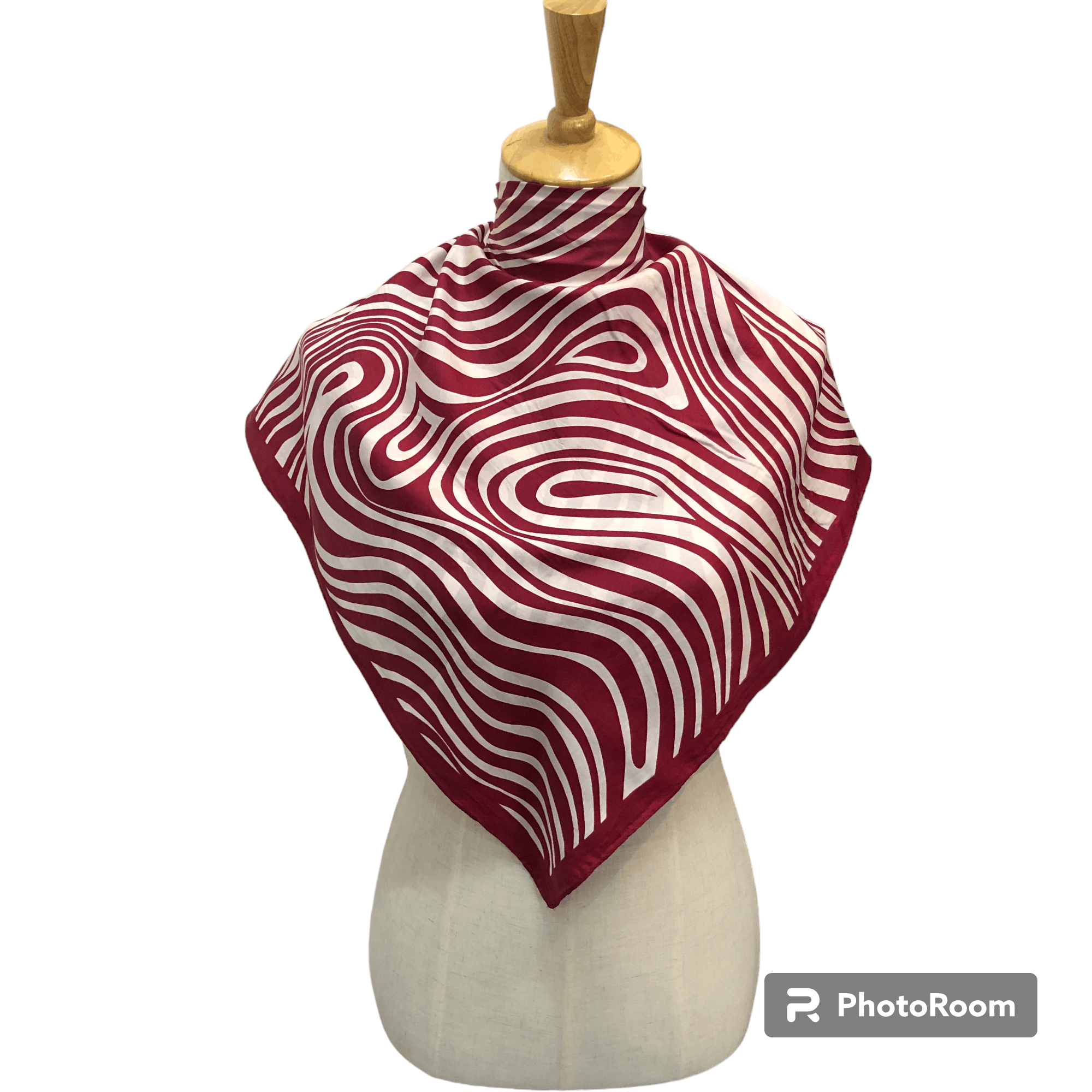 Vintage Vintage Luxury Abstract Silk Scarf M1365 Size ONE SIZE - 1 Thumbnail