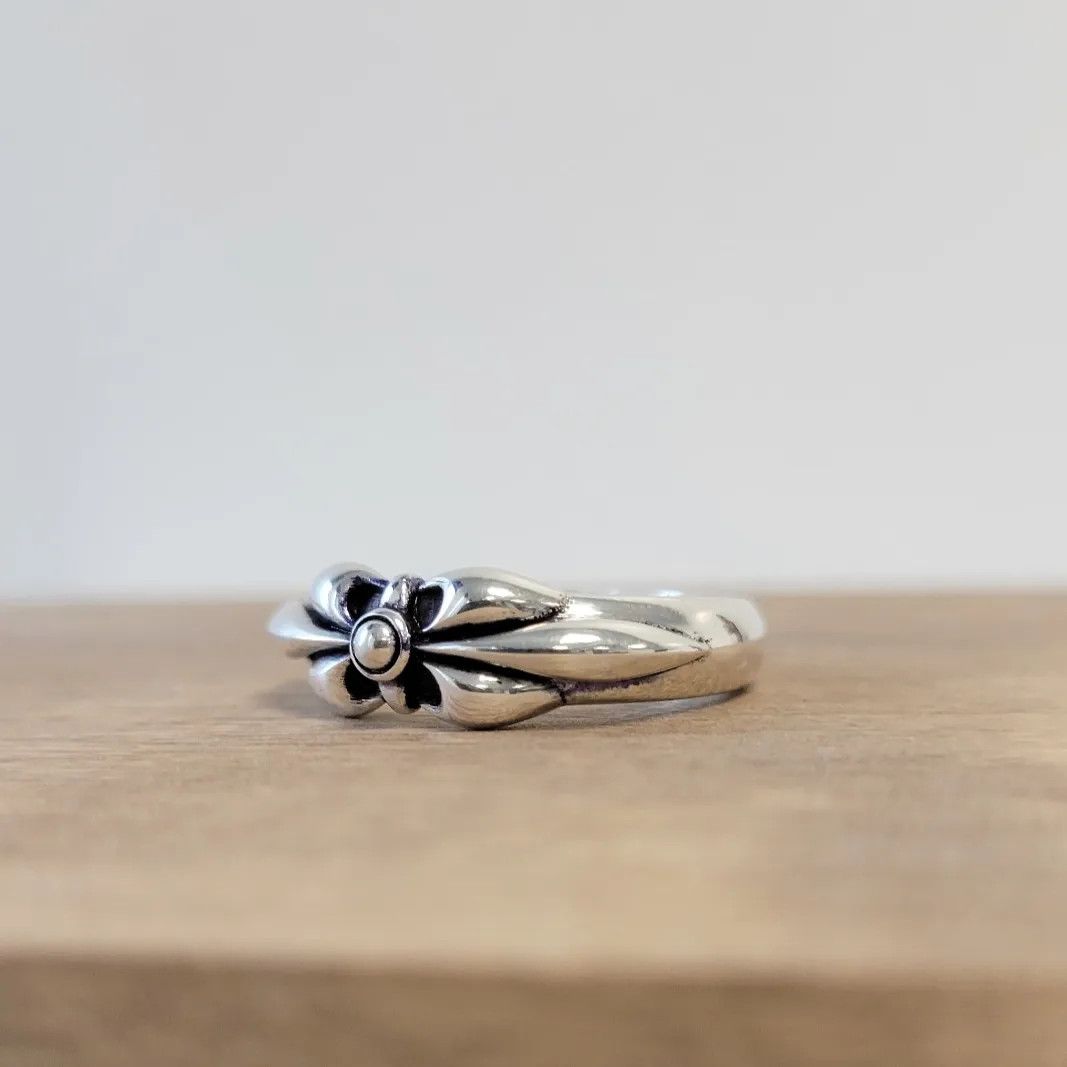 Other Fleur de Lys Floral Band (925 Silver) Size ONE SIZE - 7 Thumbnail
