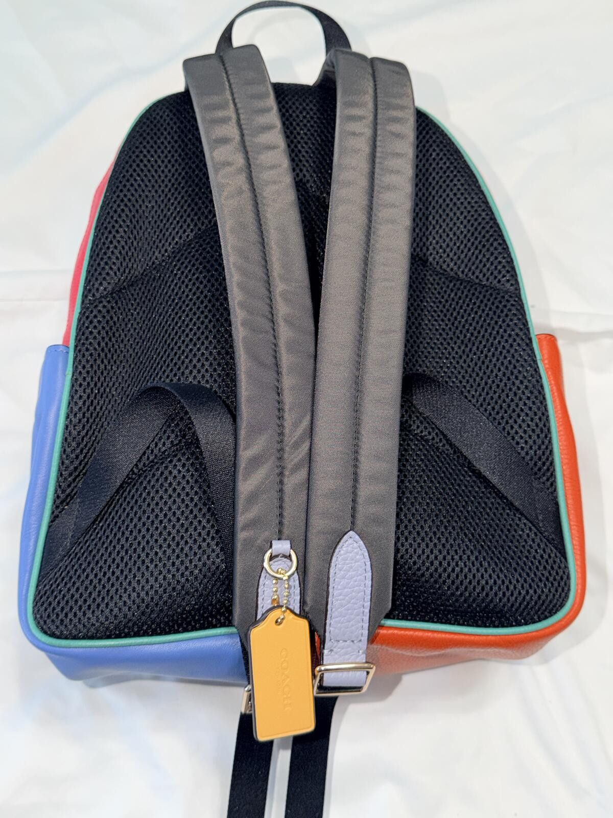 Coach Coach Court Backpack In Colorblock Gold/Powder-Pink-Multi Size ONE SIZE - 5 Thumbnail