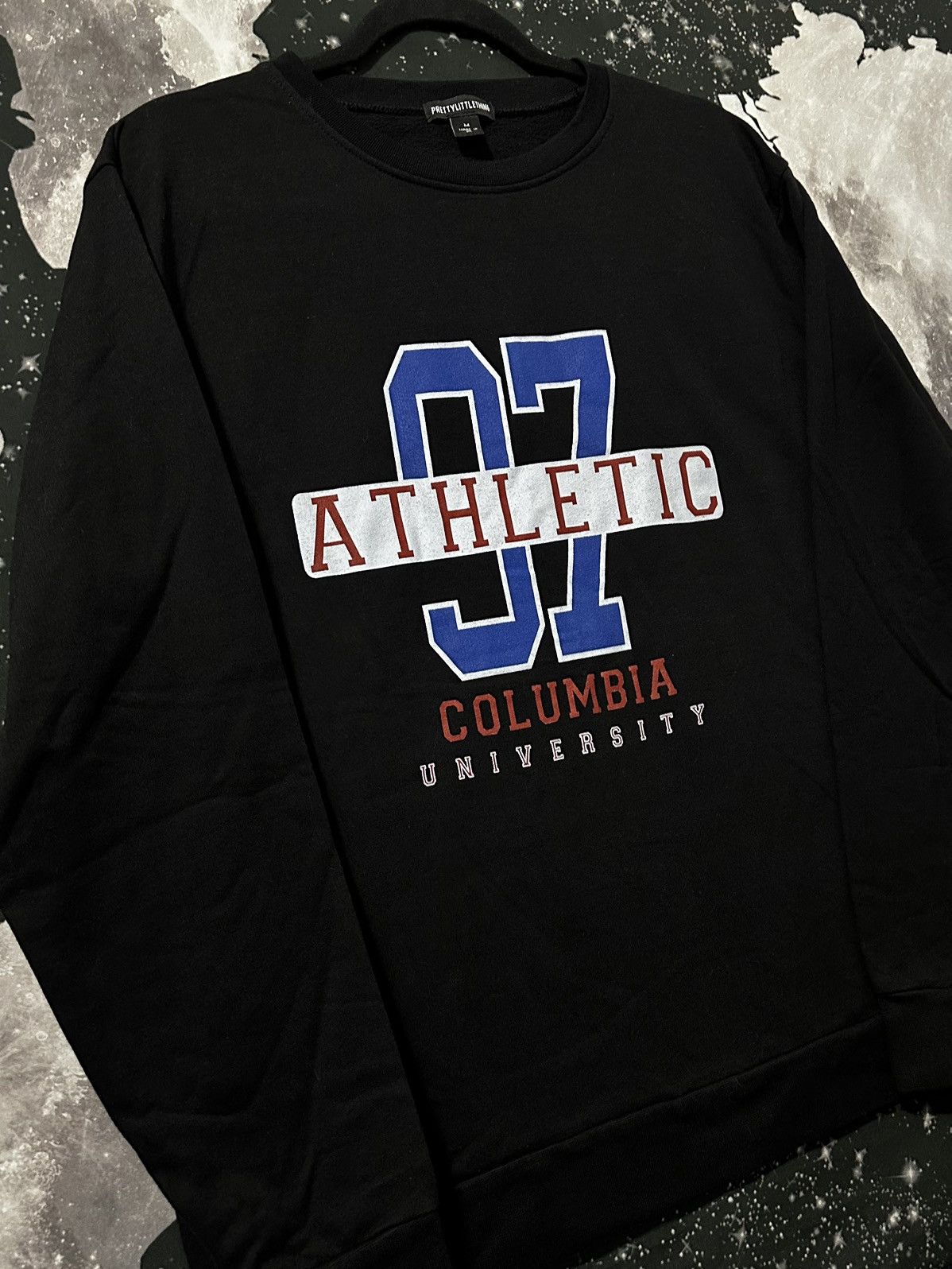 PrettyLittleThing Columbia University Athletic Pullover Sweatshirt Size M / US 6-8 / IT 42-44 - 3 Thumbnail