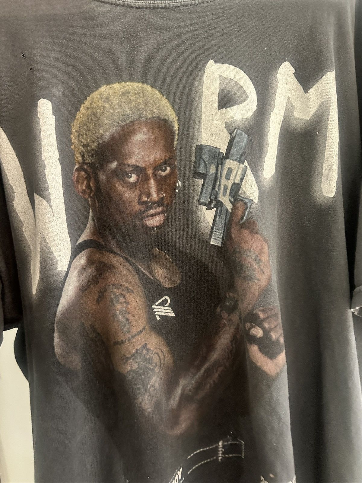 Vintage Dennis Rodman — THE WORM VINTAGE TEE Size US XL / EU 56 / 4 - 2 Thumbnail