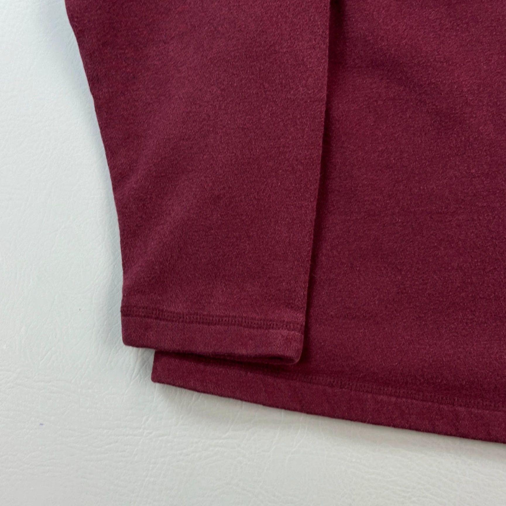Vintage VINTAGE St Johns Bay Pullover Mens Large Burgundy Fleece 1/4 Zip Sweatshirt Y2K Size US L / EU 52-54 / 3 - 3 Thumbnail
