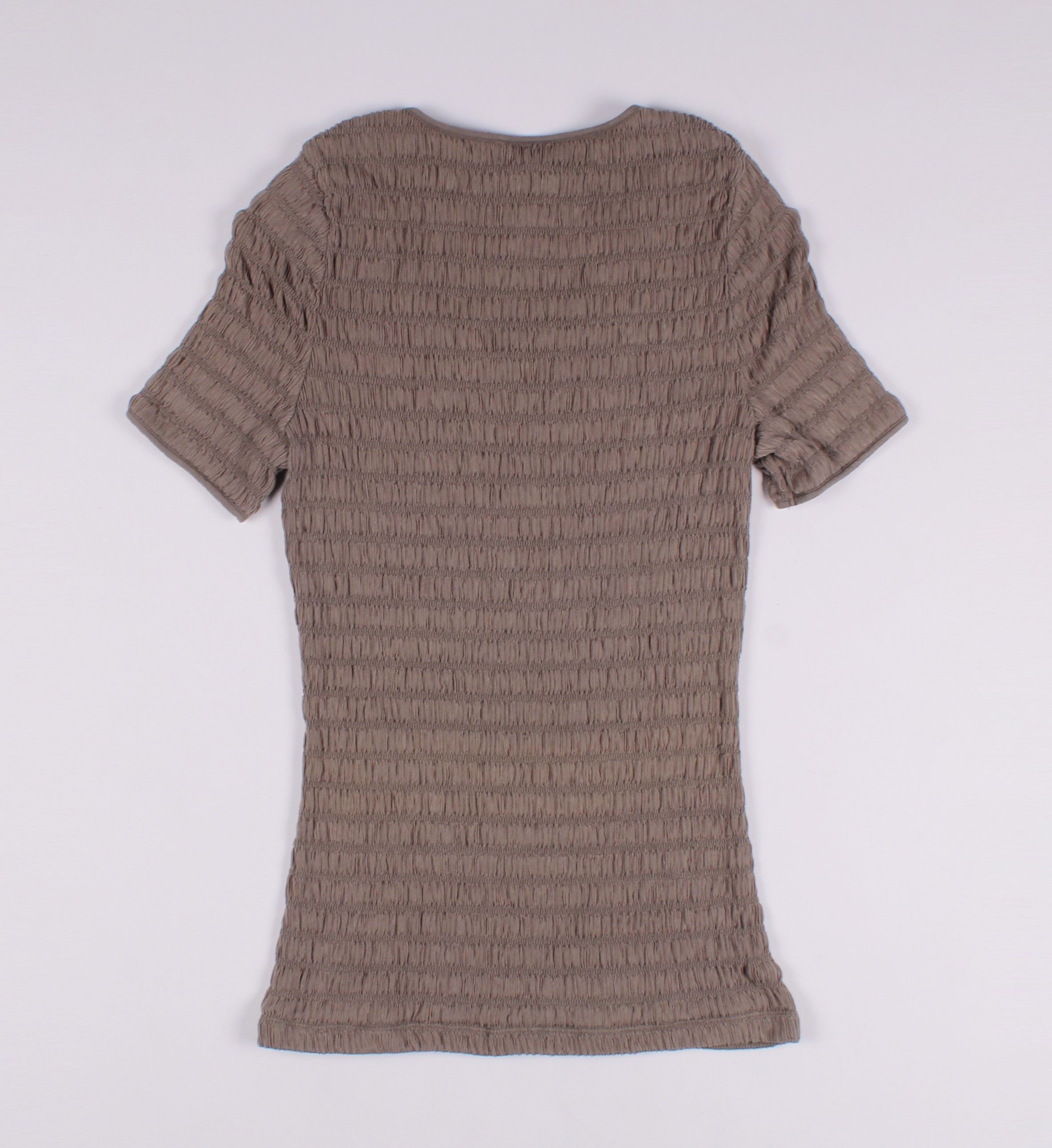 Giorgio Armani Vintage Armani Collezioni Khaki T-shirt Size S / US 4 / IT 40 - 9 Thumbnail