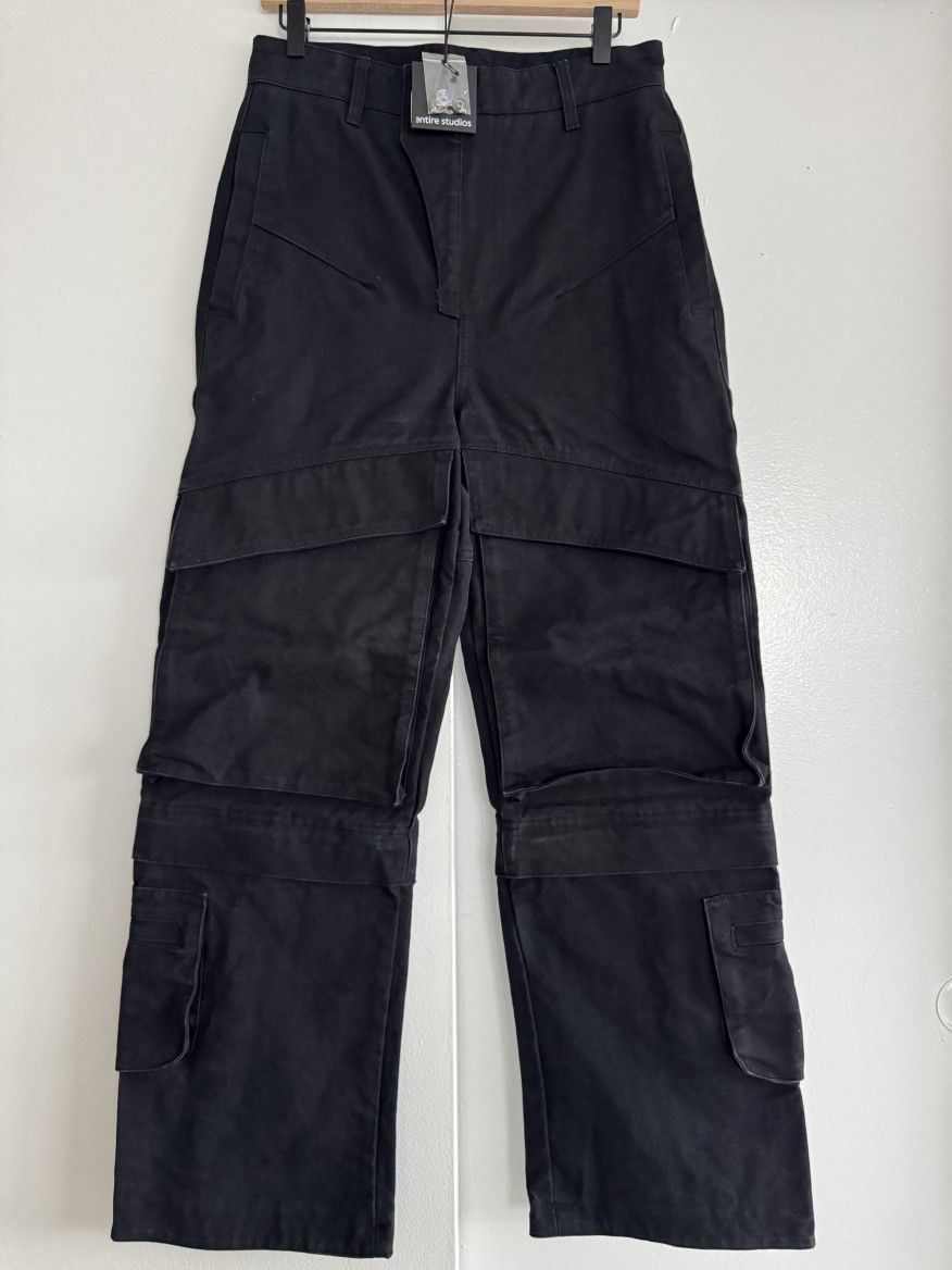 Entire Studios Entire Studios Black Hard Cargos Size US 29 - 2 Thumbnail