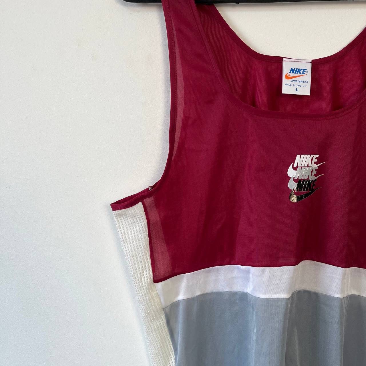 Nike Vintage 80s Nike Tee,center logo Size L Size US L / EU 52-54 / 3 - 6 Thumbnail