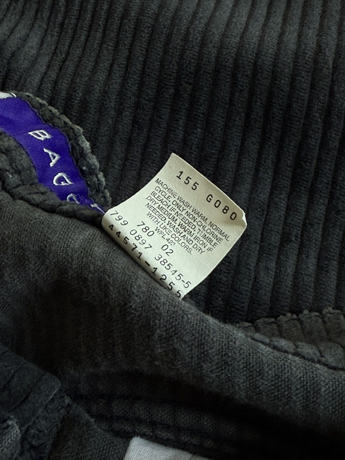 Levi's Vintage 90s Silvertab Baggy Black Corduroy Size US 34 / EU 50 - 5 Thumbnail