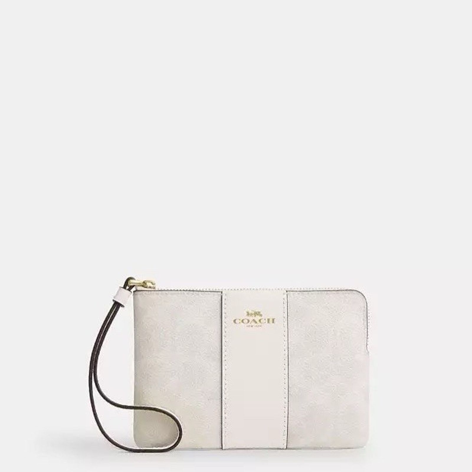 Coach NWT Coach Corner Zip Wristlet CW854 White Chalk Size ONE SIZE - 3 Thumbnail