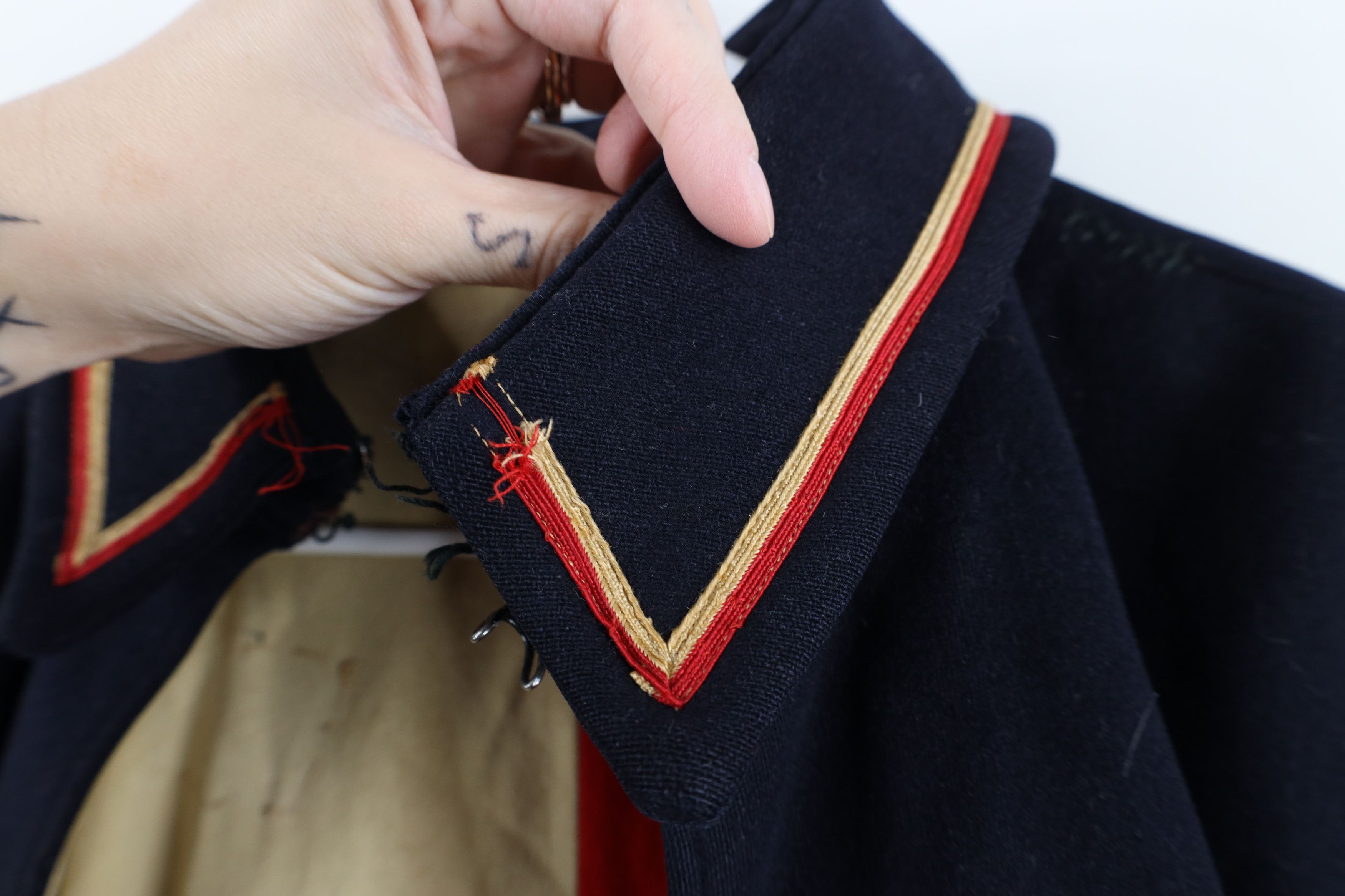 Vintage Vintage 30s 40s Wool Military Band Cape Nurse Cloak Womens Size ONE SIZE - 7 Thumbnail